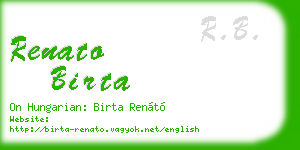 renato birta business card
