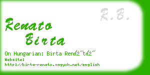 renato birta business card